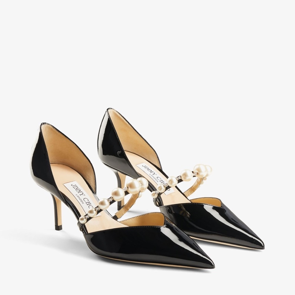 NIB Jimmy Choo Aurelie 65 in Black/White